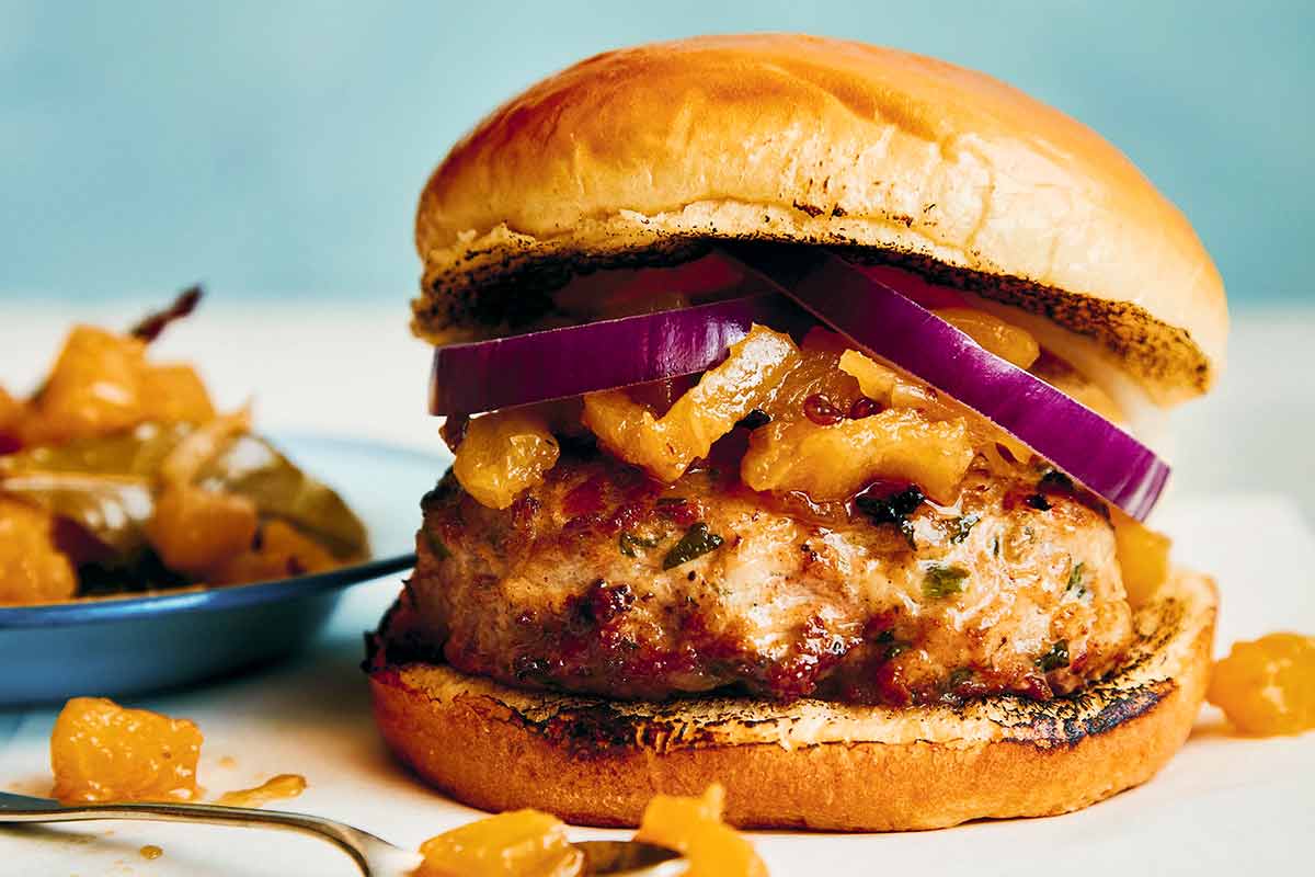 Indian Spiced Chicken Burgers