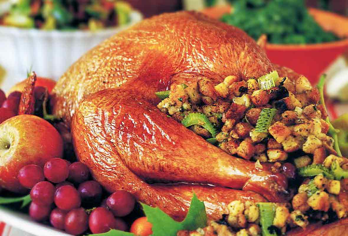 roasted turkey with stuffing