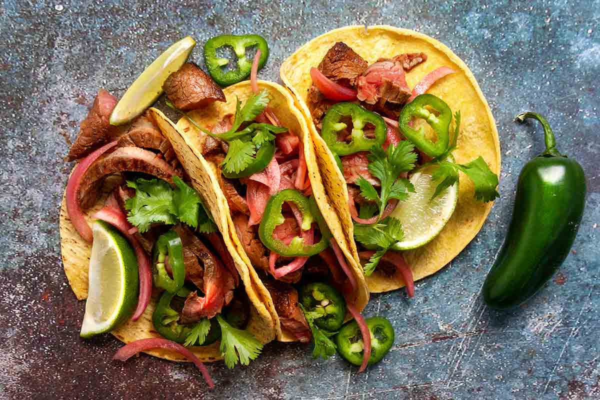 Skirt Steak Tacos with Chipotle Marinade – The Whole Kitchen