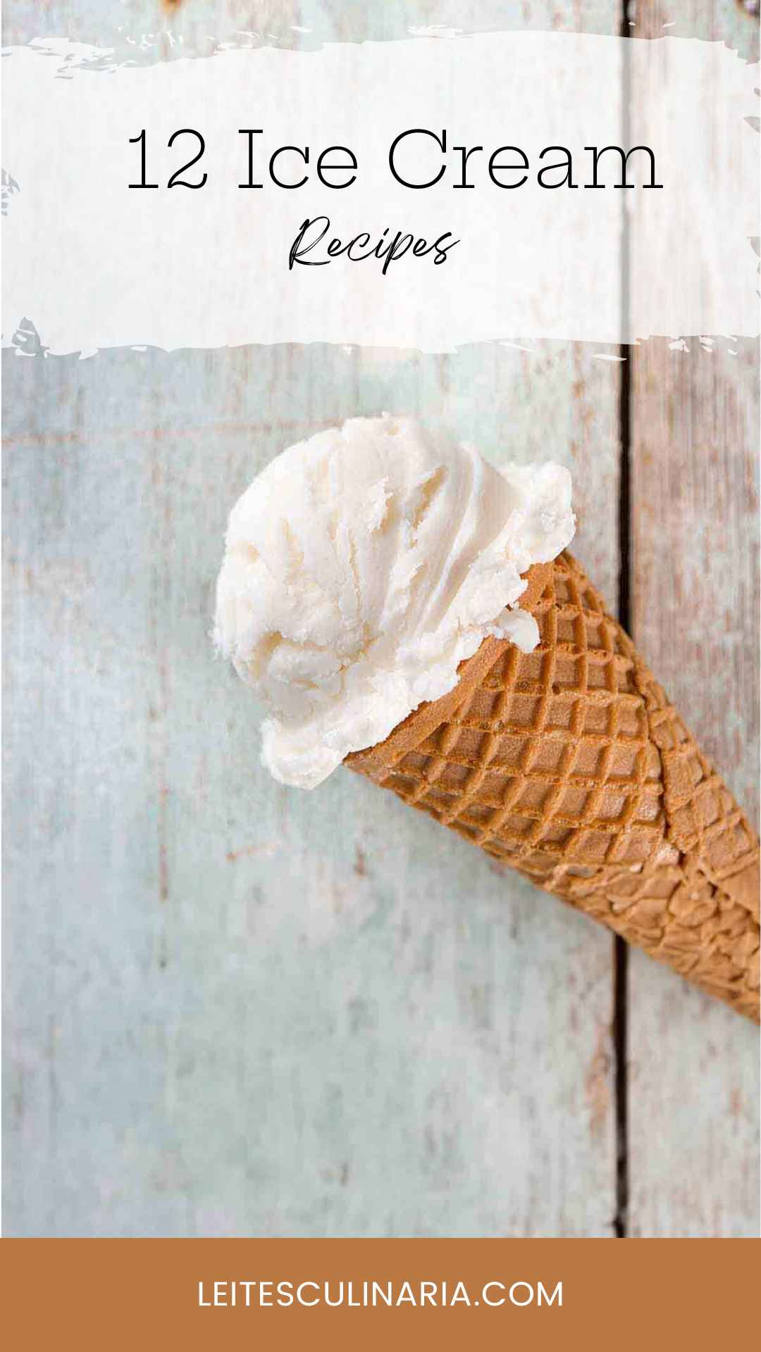 A scoop of coconut ice cream in a waffle cone.
