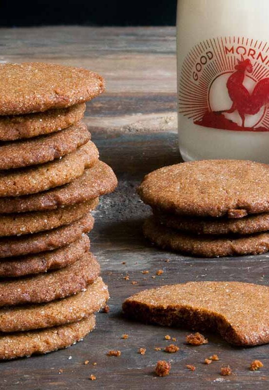 Chocolate-Bacon Fat Gingersnaps