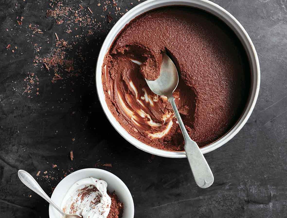 chocolate pudding in pressure cooker