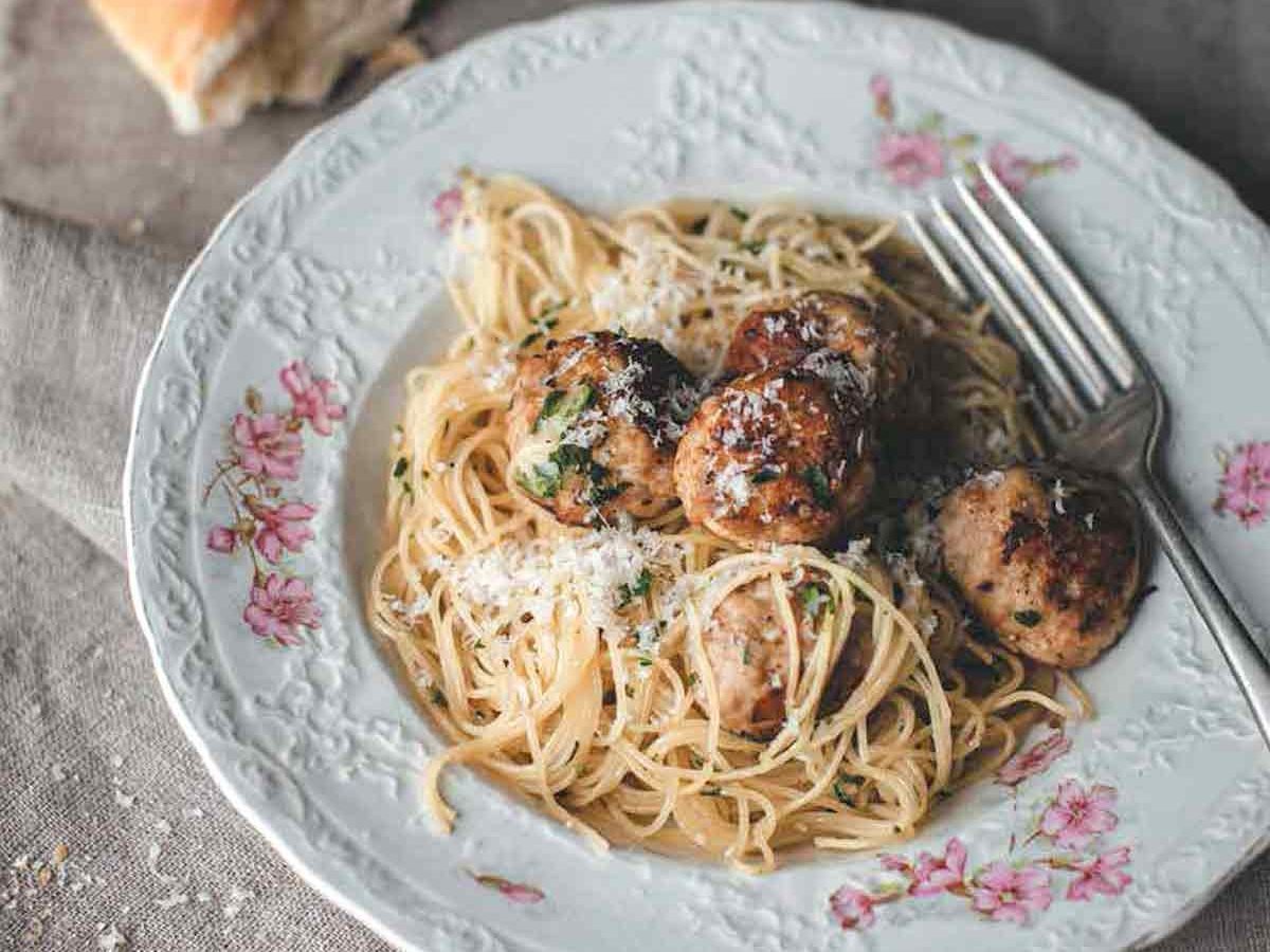 Turkey Meatballs with Angel Hair Pasta – Leite's Culinaria