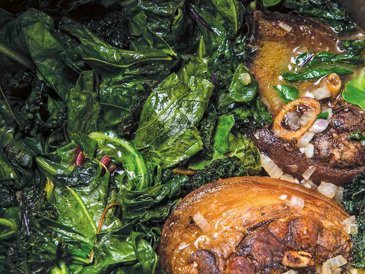 Southern Greens with Ham Hocks