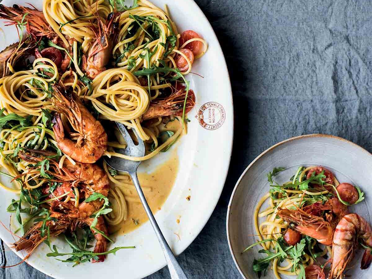 Turmeric Shrimp Linguine – Leite's Culinaria