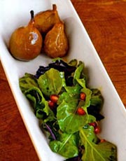 Roasted Pear and Arugula Salad