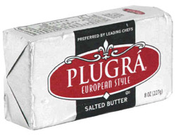 Plugra European Style Salted Butter.